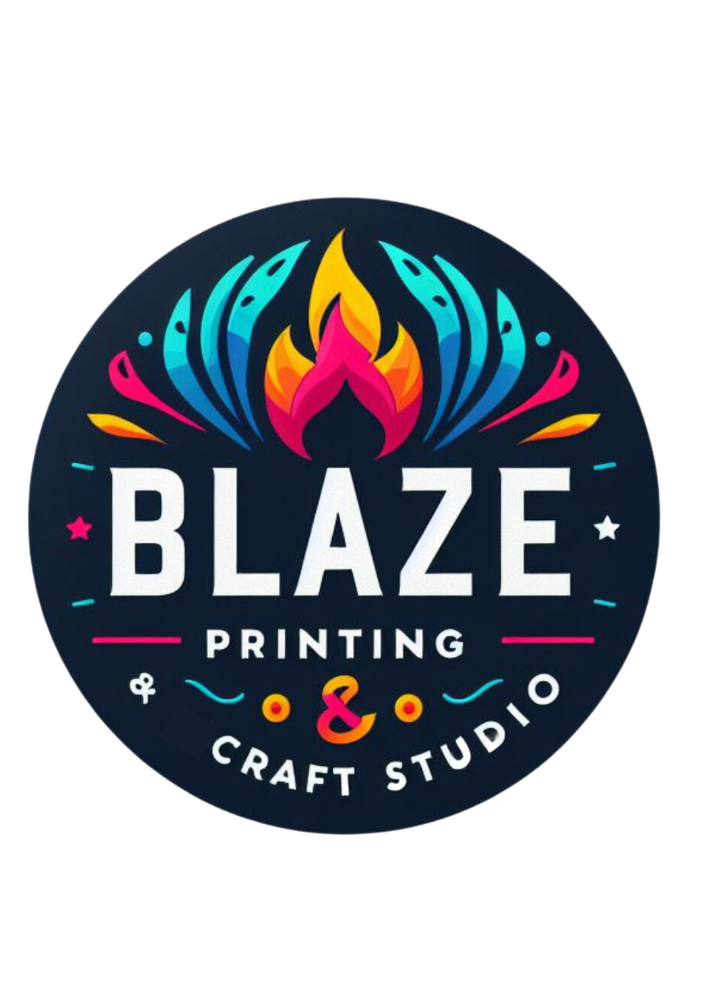 Blaze Printing & Craft Studio Logo